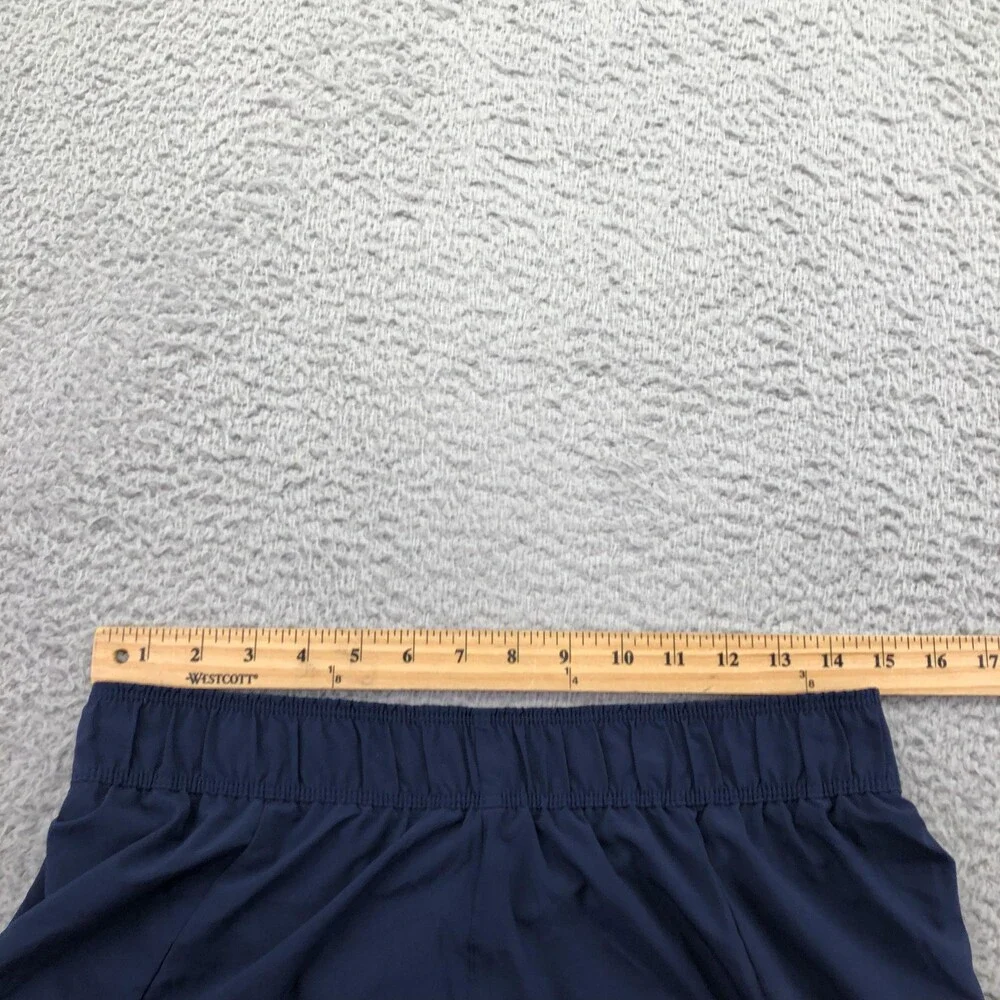 Nike Shorts Mens Large Blue Dri-FIT Microfiber 4 Inch Running Lined Gym Pockets
